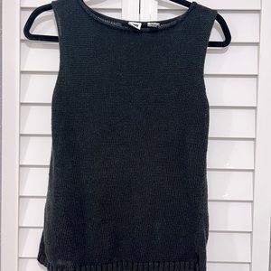 Black sweater tank